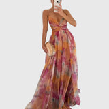 Caroline — Robe Maxi Fleurie