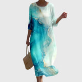 Martine — Robe Maxi Florale Élégante