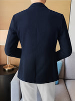LAPEL KNIT BLAZER FOR MEN