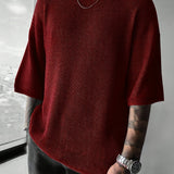 TEXTURED KNIT PULLOVER FOR MEN