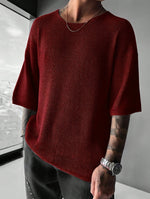 TEXTURED KNIT PULLOVER FOR MEN