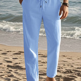 LOOSE LINEN TROUSERS FOR MEN