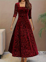 Robe Maxi Élégante à Motifs
