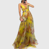 Caroline — Robe Maxi Fleurie