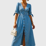Jacqueline — Robe en Jean Élégante
