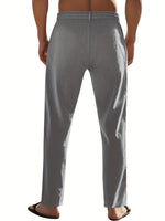 LINEN DRAWSTRING TROUSERS FOR MEN