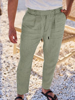 LOOSE FIT LINEN TROUSERS FOR MEN