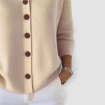 Rosalie | Blouse en maille à col polo et boutonnage