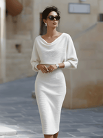 Alix | Robe de cocktail à col bénitier