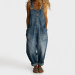 Prune | Salopette femme vintage en coton doux effet denim