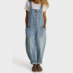 Prune | Salopette femme vintage en coton doux effet denim