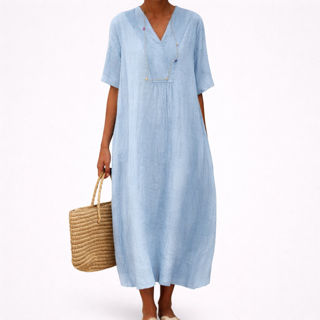 Apolline | Robe d’été femme confortable Bleu