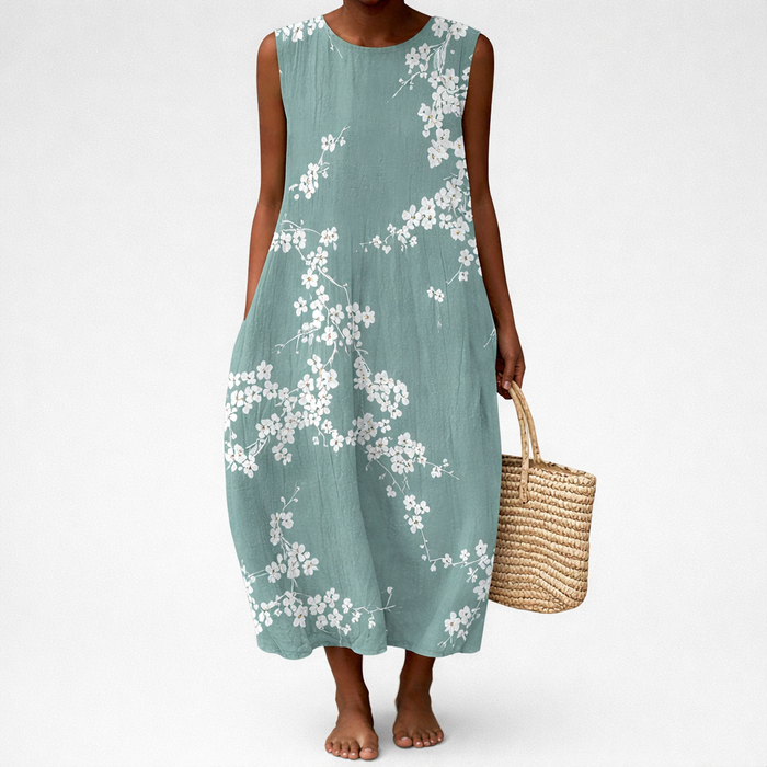 Blanche | Robe d’été femme sans manches
