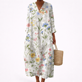 Éléonore | Robe d’été imprimée femme flatteuse