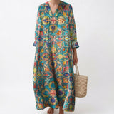 Elsa | Robe d’été imprimée femme flatteuse