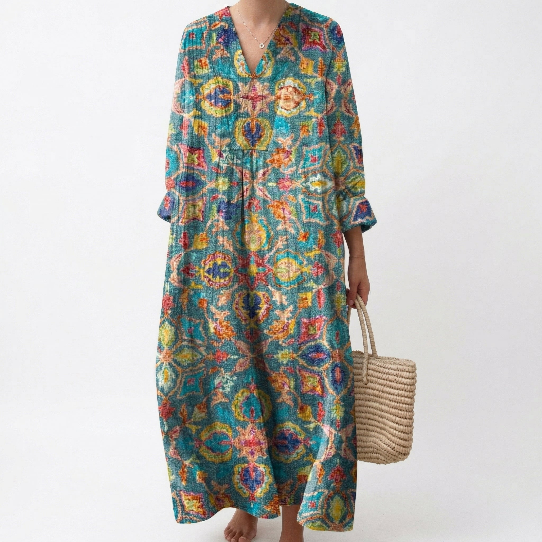 Elsa | Robe d’été imprimée femme flatteuse