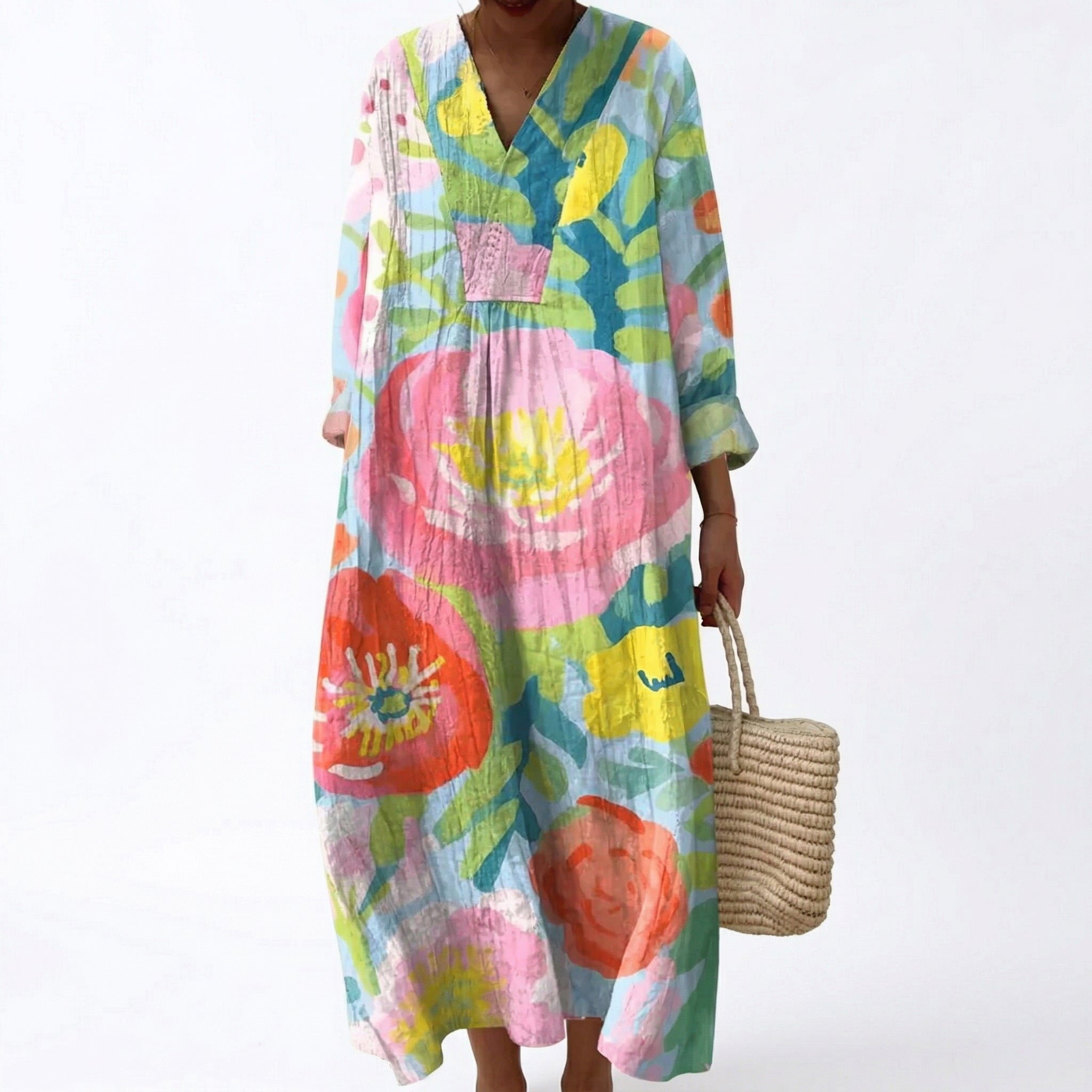 Émilie | Robe d’été imprimée femme flatteuse