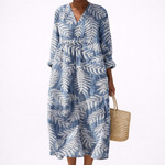 Eulalie | Robe d’été imprimée femme flatteuse