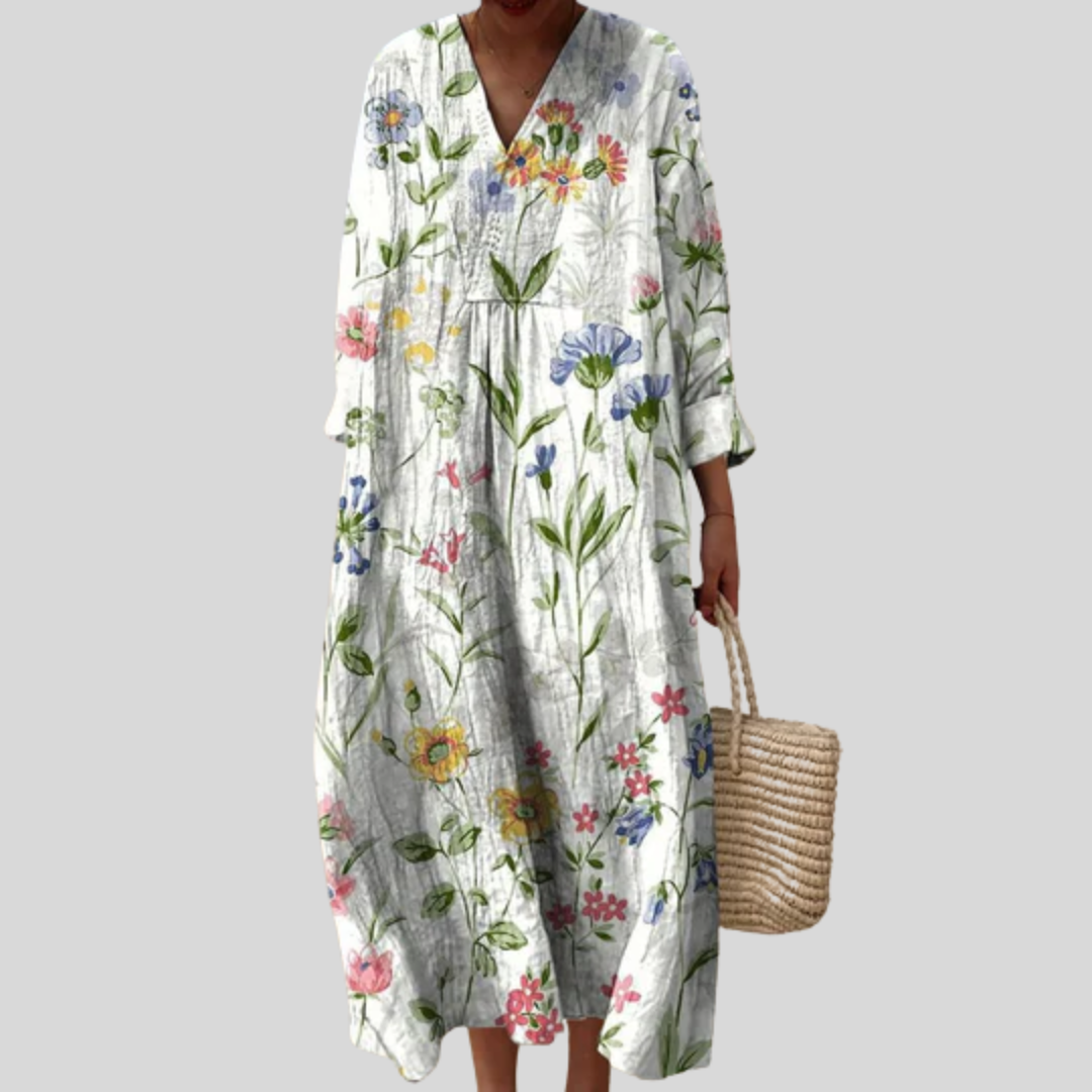 Félicie | Robe d’été imprimée femme flatteuse