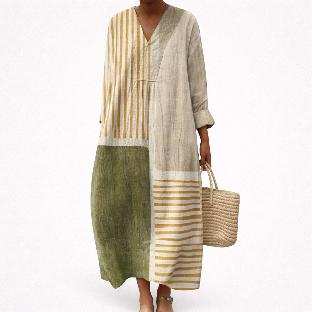 Flore | Robe d’été imprimée femme flatteuse