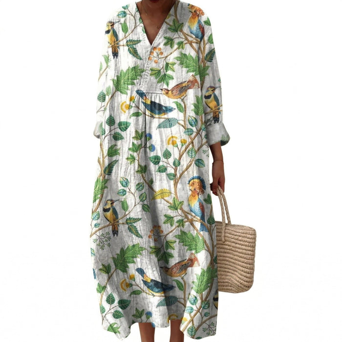 Gaëlle | Robe d’été imprimée femme flatteuse