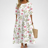 Noémie | Robe longue fluide femme chic