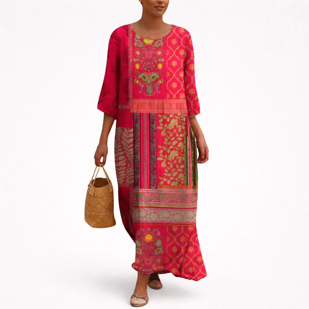 Odile | Robe longue fluide femme chic