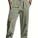 LOOSE FIT LINEN PANTS FOR MEN