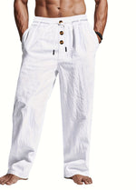 LOOSE FIT LINEN PANTS FOR MEN