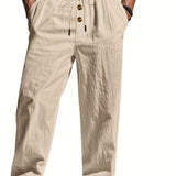 LOOSE FIT LINEN PANTS FOR MEN