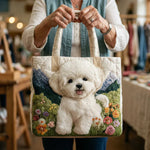 Sac Artisanal Matelassé - Bichon Frisé