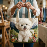 Sac Artisanal Matelassé - Bichon Frisé