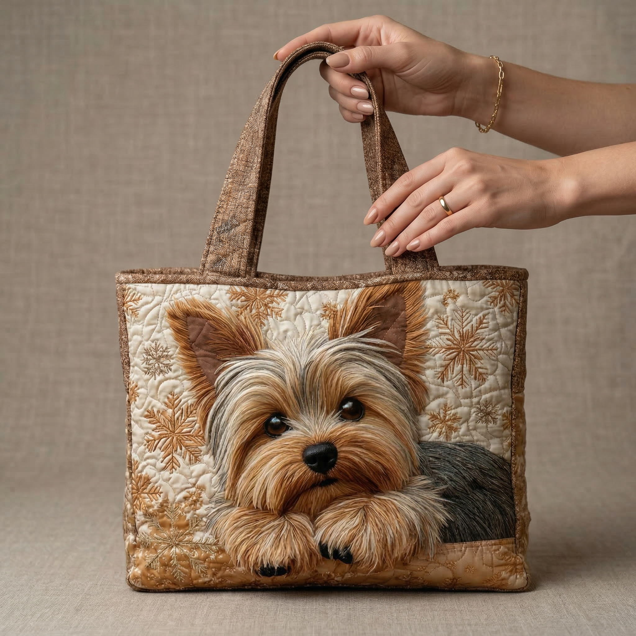 Sac Artisanal Matelassé - Yorkshire Terrier