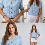 Blouse Florale Élégante
