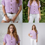Blouse Florale Élégante