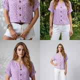 Blouse Florale Élégante