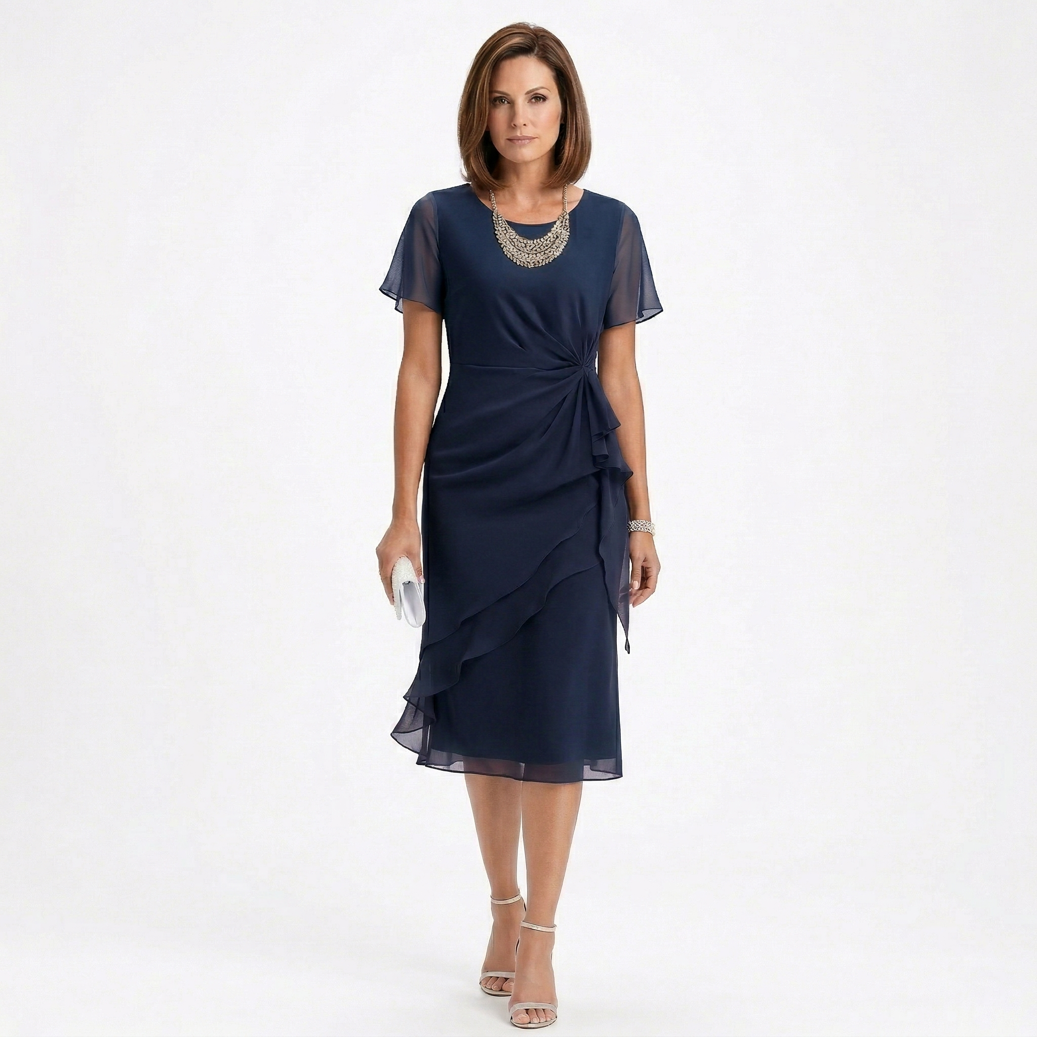 Helena | Robe élégante Bleu marine