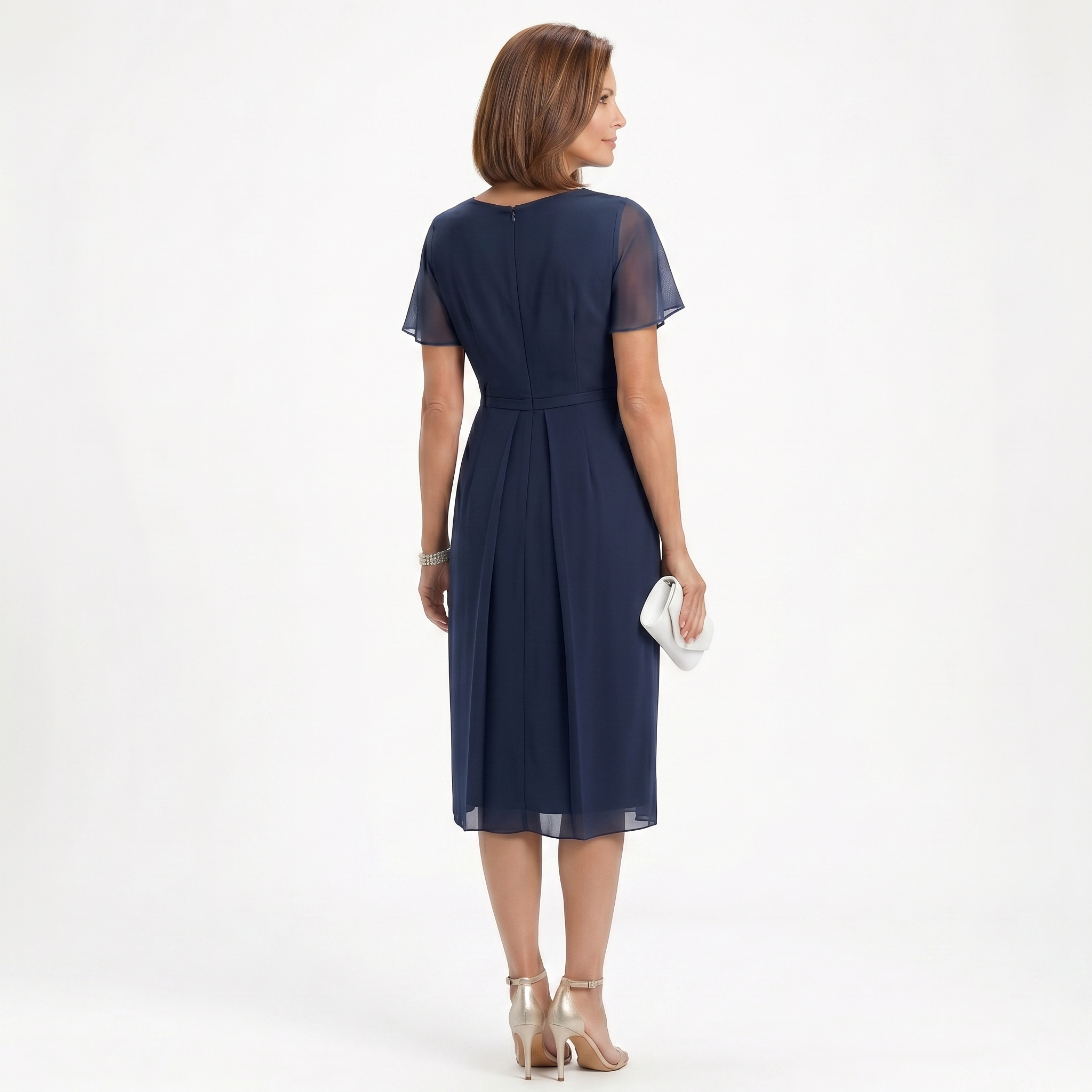 Helena | Robe élégante Bleu marine