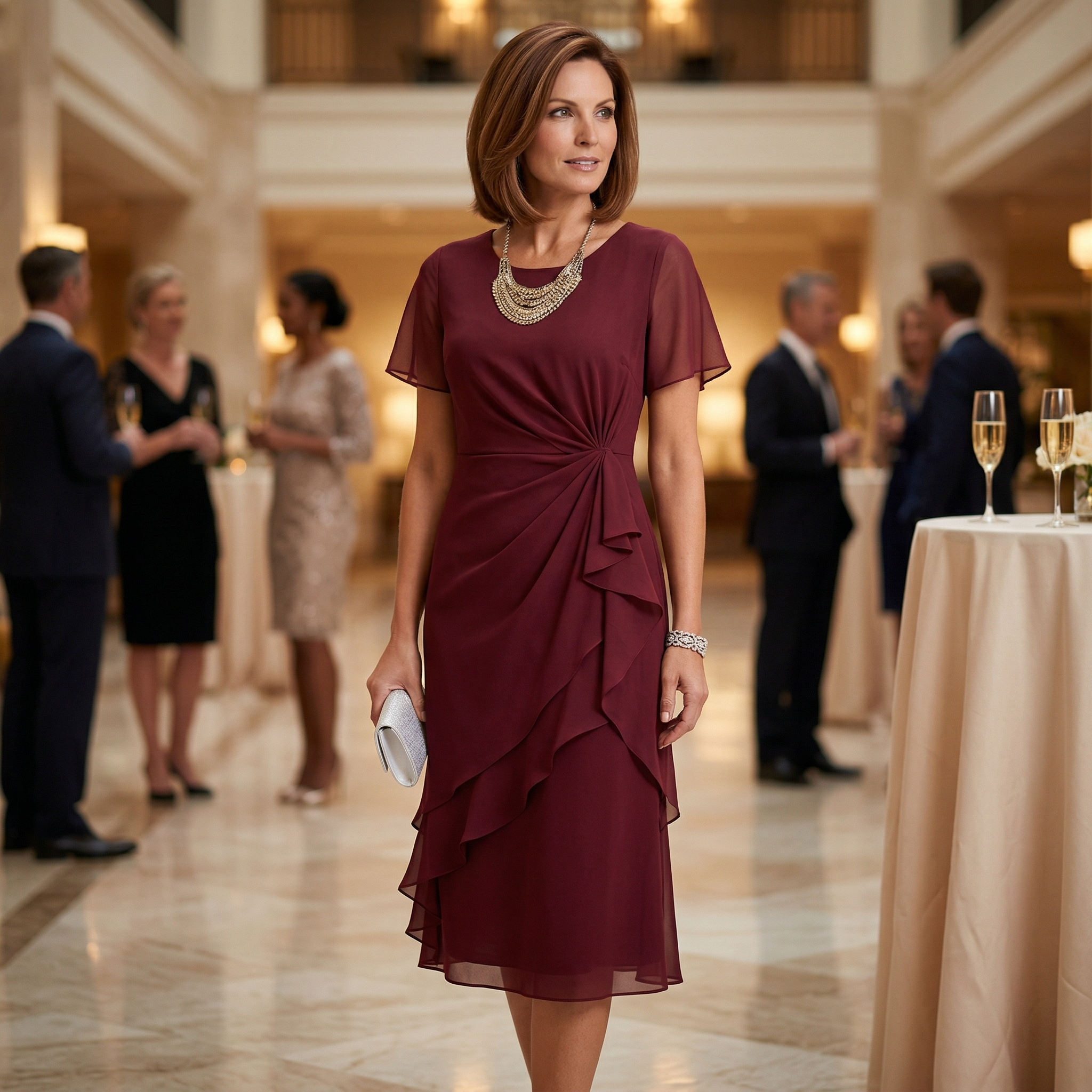 Helena | Robe élégante Rouge
