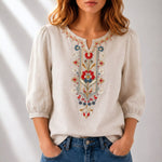 Marianne | Blouse d’été brodée