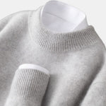 Pull Col Montant Sable