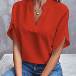Franziska | Blouse fluide à col V