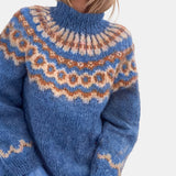 Pull Nordique Col Montant