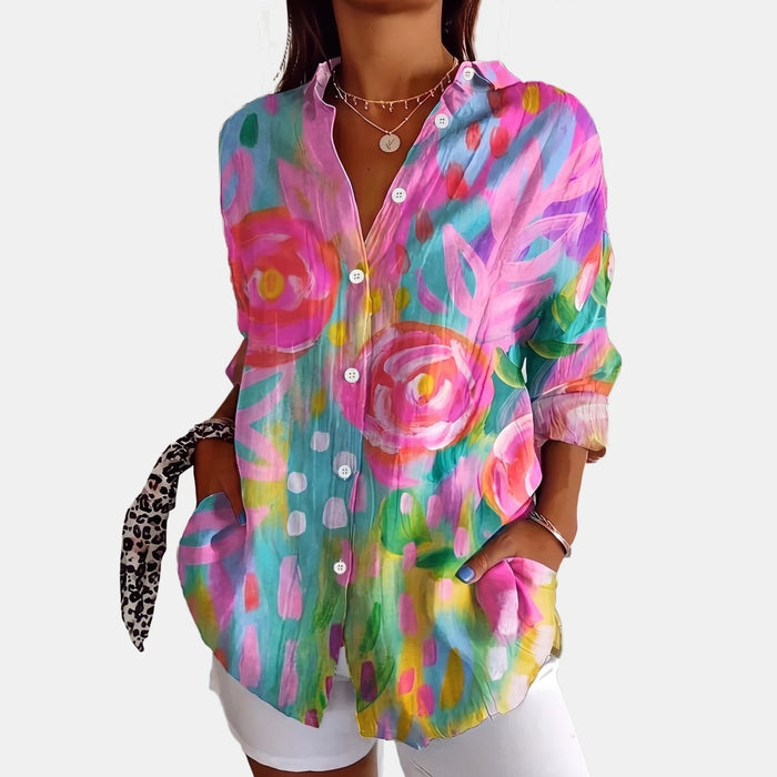 Astrid | Blouse à motifs colorés