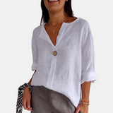 Cunégonde | Blouse boutonnée à col V
