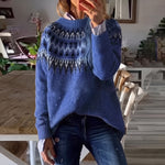Maëlle | Pull à empiècement jacquard norvégien
