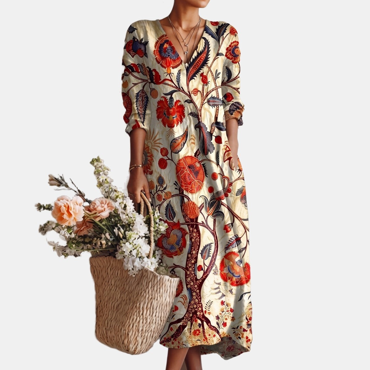 Anna | Robe bohème fleurie