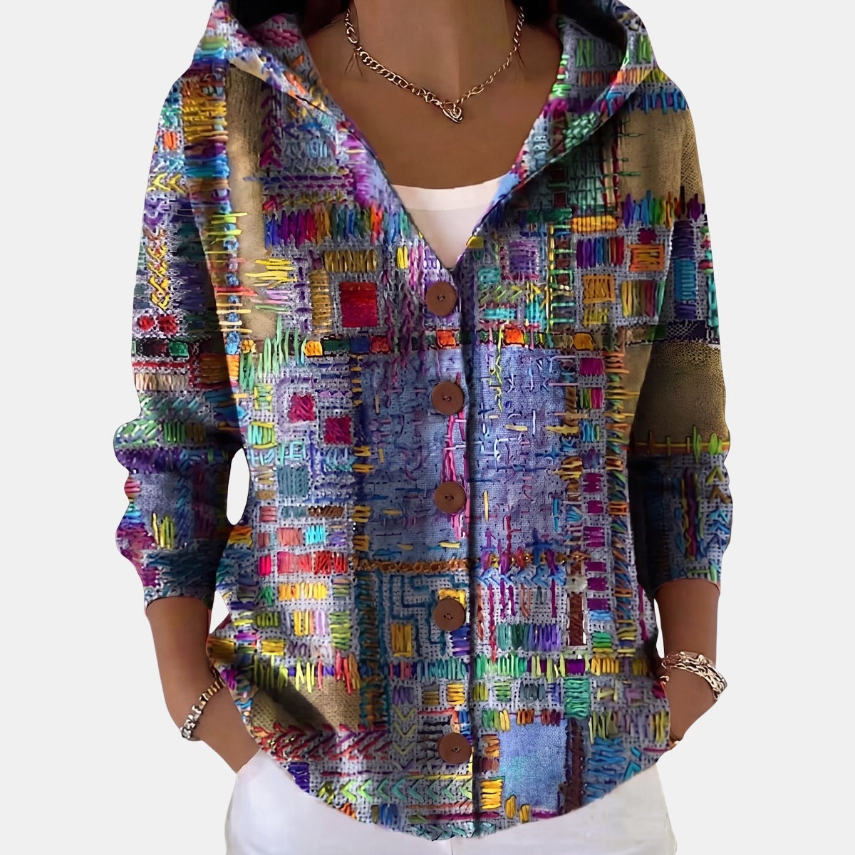 Cardigan Mosaïque