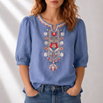 Marianne | Blouse d’été brodée