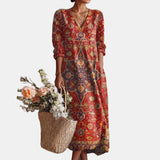 Oriane | Robe ample à grand médaillon central